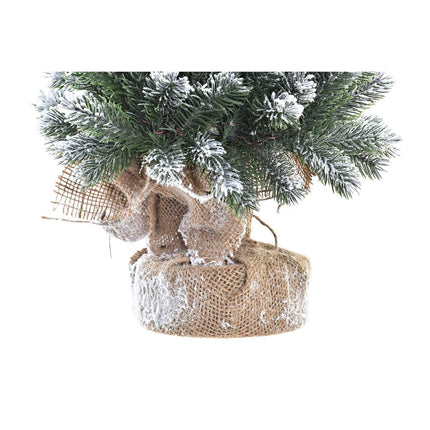Weihnachtsbaum DKD Home Decor natürlich Weiß grün 70 cm PVC Verschneit (30 x 30 x 70 cm)