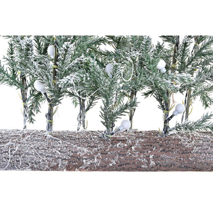 Weihnachtsbaum DKD Home Decor Braun Weiß grün PVC Verschneit (46 x 11 x 50 cm)