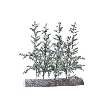 Weihnachtsbaum DKD Home Decor Braun Weiß grün PVC Verschneit (46 x 11 x 50 cm)