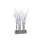 Weihnachtsbaum DKD Home Decor Braun Weiß 70 cm PVC (33 x 10 x 70 cm)