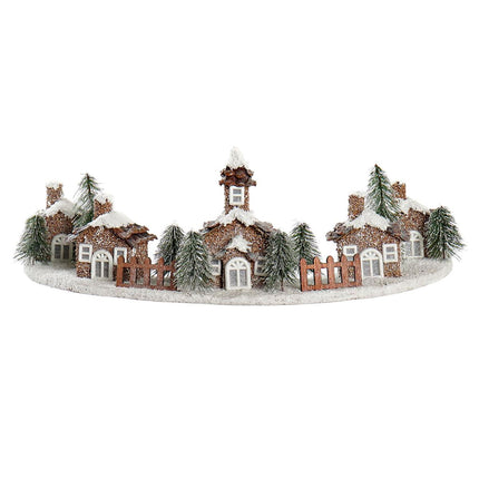 Leuchtende Dekoration DKD Home Decor Weihnachten Verschneit (61 x 31 x 21 cm)
