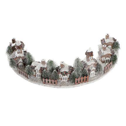 Weihnachtsbaum-Schürze DKD Home Decor Verschneit (80 x 40 x 21 cm)
