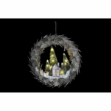 Weihnachtsgirlande DKD Home Decor LED Leicht Häuser (46 x 7,5 x 46 cm)
