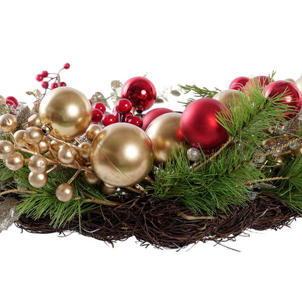 Weihnachtskranz DKD Home Decor PVC Rattan (60 x 60 x 12 cm)