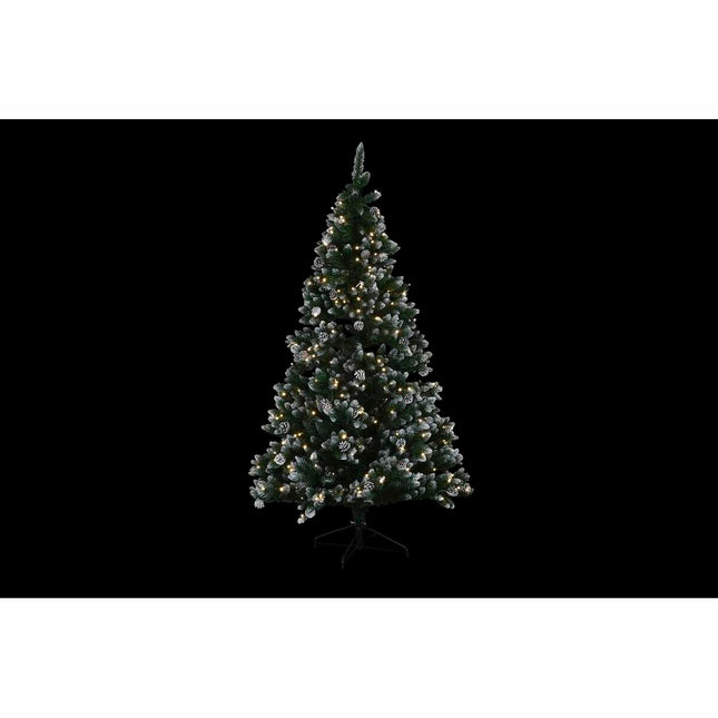 Weihnachtsbaum DKD Home Decor LED Leicht Metall Polyäthylen grün (130 x 130 x 218 cm)