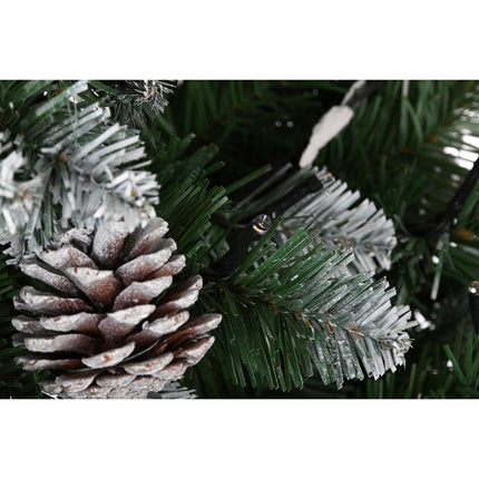 Weihnachtsbaum DKD Home Decor LED Leicht Metall Polyäthylen grün (130 x 130 x 218 cm)