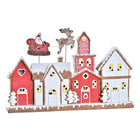 Weihnachtsschmuck DKD Home Decor Haus Harz (41 x 7,5 x 27 cm)