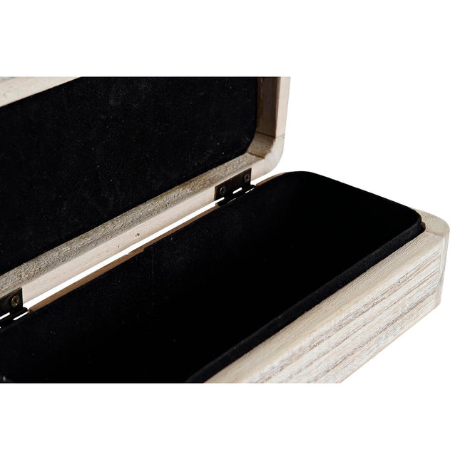 Box-Schmuckkästchen DKD Home Decor natürlich Holz MDF (20 x 8 x 5 cm) (2 Stück)