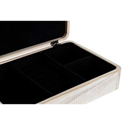 Dekorative Box DKD Home Decor 28 x 18 x 6,5 cm natürlich Holz MDF (2 Stück)