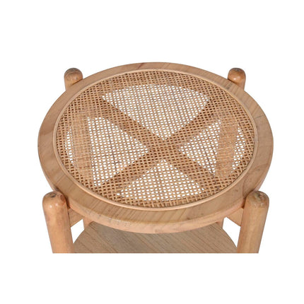 Beistelltisch DKD Home Decor natürlich Rattan Paulonia-Holz (38 x 38 x 54,5 cm)