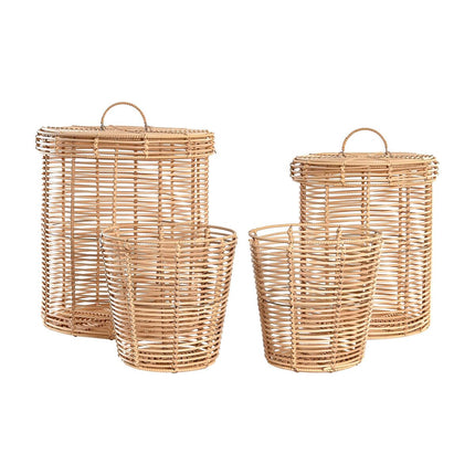 Korb-Set DKD Home Decor 42 x 42 x 48 cm Metall Polypropylen Boho