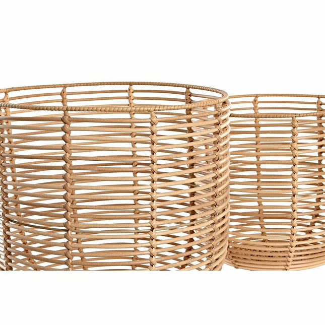 Korb-Set DKD Home Decor Metall PP (36 x 36 x 32 cm)