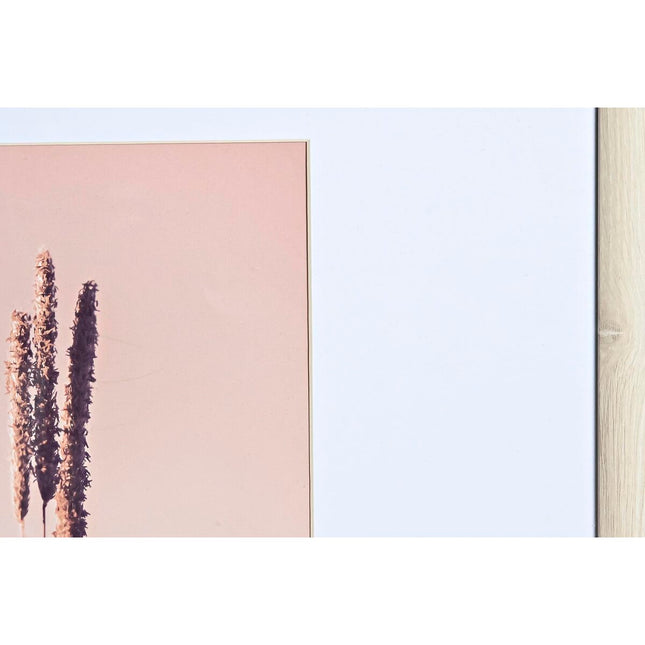 Bilderrahmen für die Wand DKD Home Decor Kristall natürlich Weiß Holz MDF Boho (32,5 x 1,5 x 45 cm)