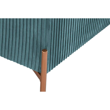 Bettfußbank DKD Home Decor Polyester MDF grün Glamour (115 x 40 x 45 cm)
