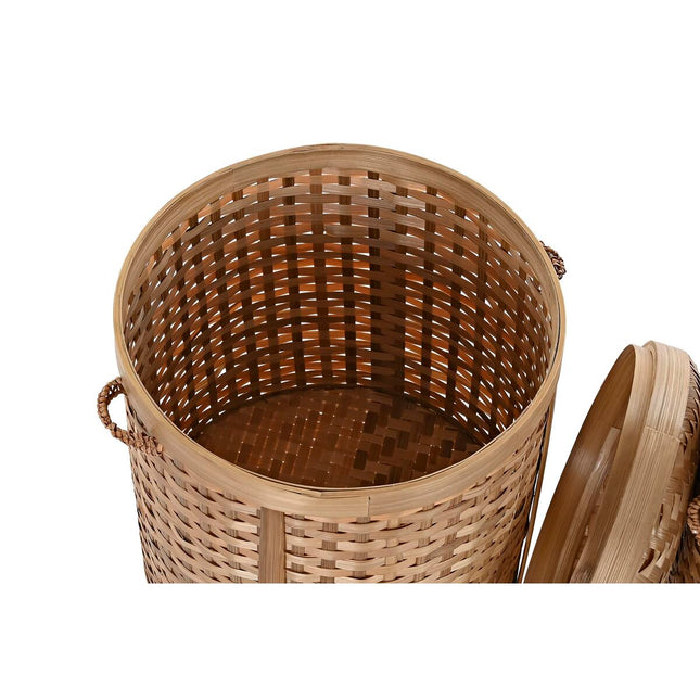 Korb-Set DKD Home Decor natürlich Bambus (31 x 31 x 44 cm) (3 Stücke)