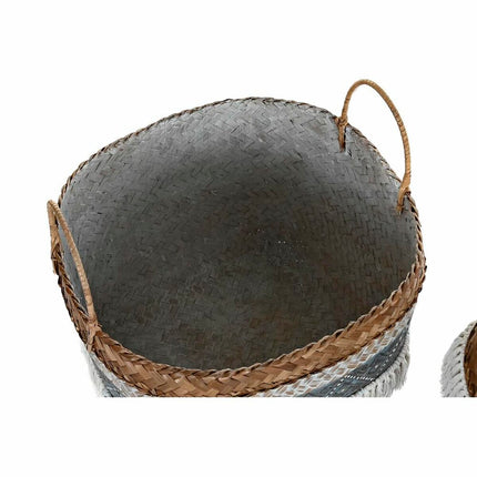 Korb-Set DKD Home Decor 49 x 49 x 57 cm Bambus Boho