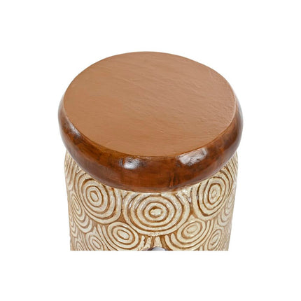 Beistelltisch DKD Home Decor natürlich Weiß Albassia-Holz (29 x 29 x 49 cm) (30 x 30 x 50 cm)