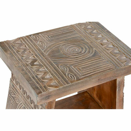 Beistelltisch DKD Home Decor natürlich Weiß Albassia-Holz (41 x 30,5 x 50 cm) (40 x 30 x 50 cm)