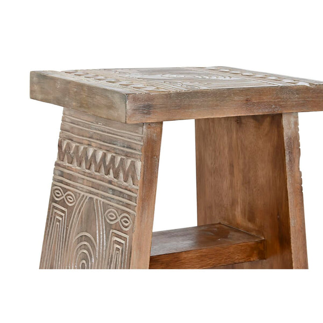 Beistelltisch DKD Home Decor natürlich Weiß Albassia-Holz (41 x 30,5 x 50 cm) (40 x 30 x 50 cm)