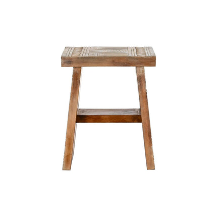 Beistelltisch DKD Home Decor natürlich Weiß Albassia-Holz (41 x 30,5 x 50 cm) (40 x 30 x 50 cm)