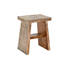 Beistelltisch DKD Home Decor natürlich Weiß Albassia-Holz (41 x 30,5 x 50 cm) (40 x 30 x 50 cm)
