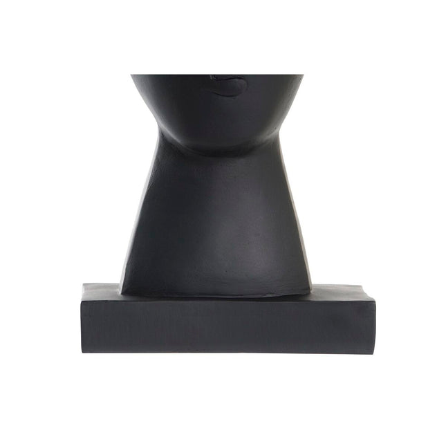 Deko-Figur DKD Home Decor Gesicht 14,5 x 10,5 x 27,5 cm Schwarz Gold (2 Stück)