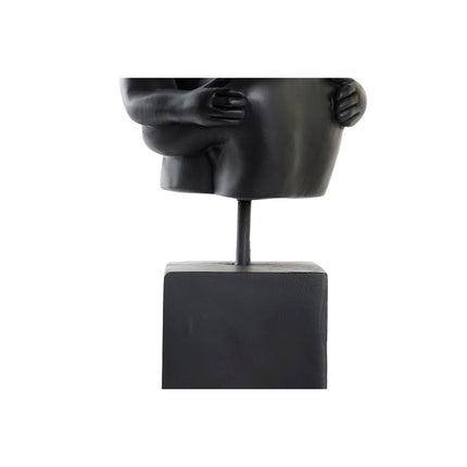 Deko-Figur DKD Home Decor Ehepaar 15,5 x 13,5 x 37,5 cm Schwarz Gold (2 Stück)