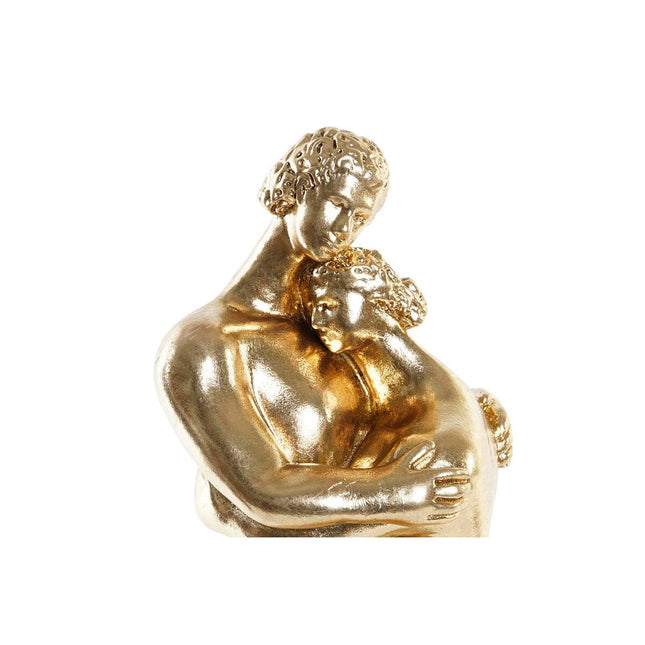 Deko-Figur DKD Home Decor Ehepaar 15,5 x 13,5 x 37,5 cm Schwarz Gold (2 Stück)