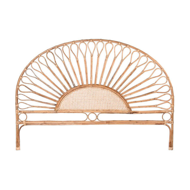 Kopfende des Betts DKD Home Decor natürlich Sonnenblume Holz Rattan 178 x 4 x 90 cm 178 x 4 x 127 cm