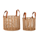 Korb-Set DKD Home Decor 32 x 32 x 26 cm Metall Schnur 32 x 32 x 39 cm Boho