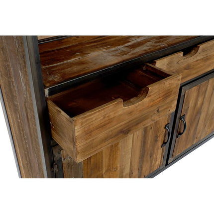 Displayständer DKD Home Decor Metall Recyceltes Holz (127 x 36 x 202 cm)