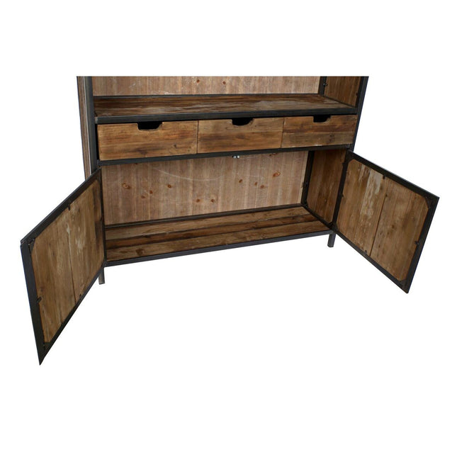 Displayständer DKD Home Decor Metall Recyceltes Holz (127 x 36 x 202 cm)