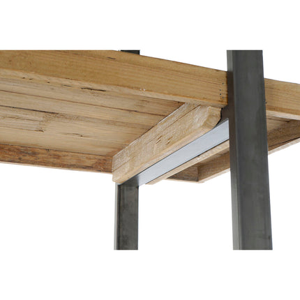 Regal DKD Home Decor Schwarz natürlich Braun Metall Tanne Recyceltes Holz 160 x 37 x 180 cm