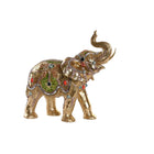 Deko-Figur DKD Home Decor 33 x 15,5 x 31 cm Elefant Gold Kolonial