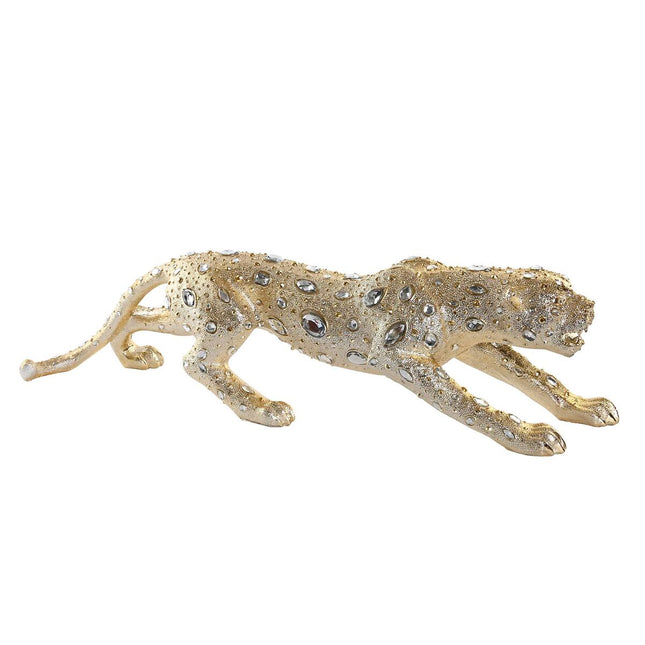 Deko-Figur DKD Home Decor Leopard Harz Kolonial (82,5 x 23 x 21 cm)