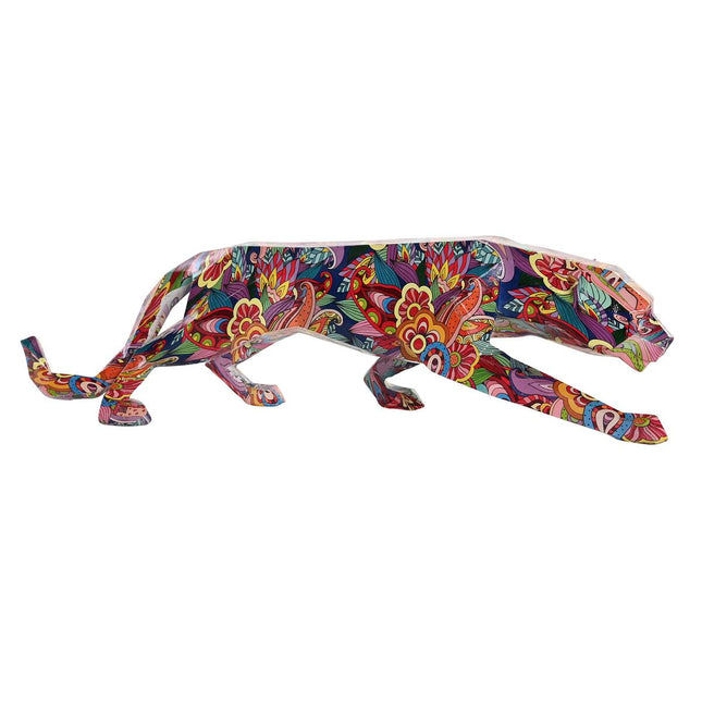 Deko-Figur DKD Home Decor Harz Panther Moderne (47,5 x 11 x 13 cm)