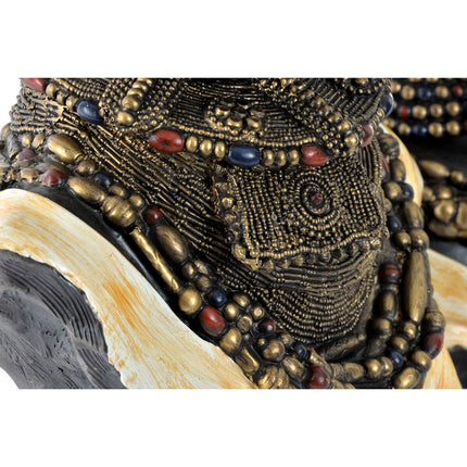 Deko-Figur DKD Home Decor Afrikanerin 26 x 20 x 42 cm Schwarz Beige Kolonial (2 Stück)