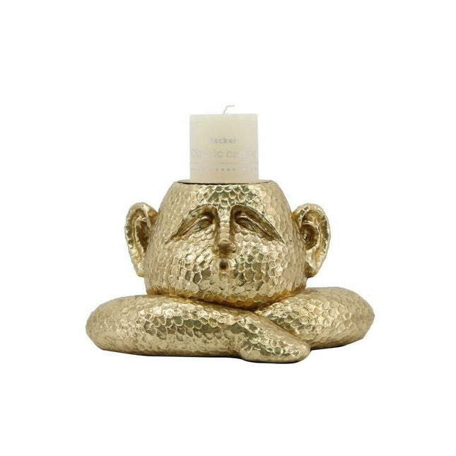 Kerzenschale DKD Home Decor Harz 21 x 15 x 12 cm Gold