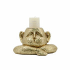 Kerzenschale DKD Home Decor Harz 21 x 15 x 12 cm Gold