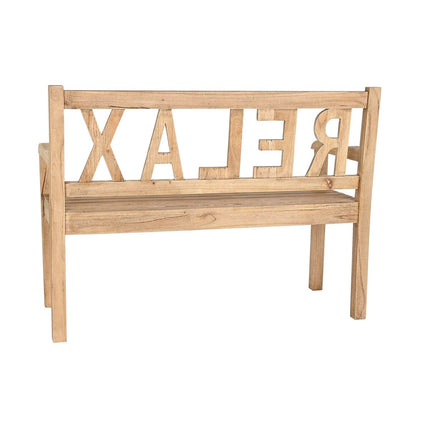 Bank DKD Home Decor Relax 120 x 44 x 87 cm natürlich Mindiholz Aluminium