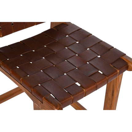 Hocker DKD Home Decor Teakholz Braun Haut (41 x 53 x 90 cm)