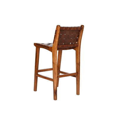 Hocker DKD Home Decor Teakholz Braun Haut (41 x 53 x 90 cm)