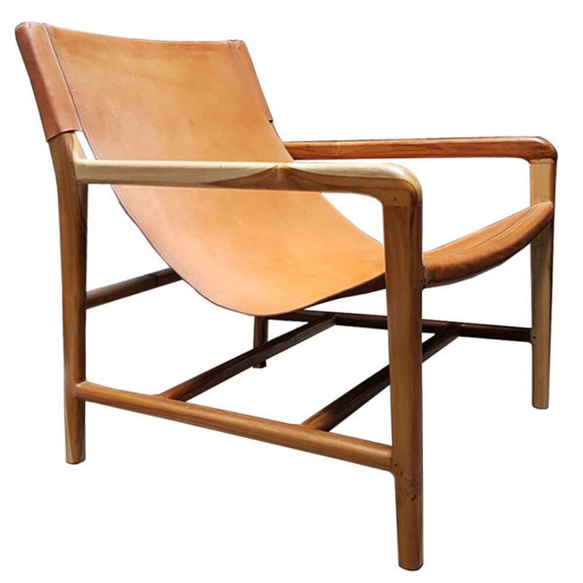 Stuhl DKD Home Decor Teakholz Camel Polyurethan Hellbraun (66 x 73 x 77 cm)