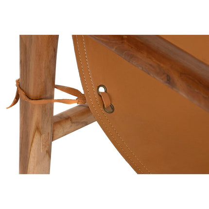 Stuhl DKD Home Decor Teakholz Camel Polyurethan Hellbraun (66 x 73 x 77 cm)