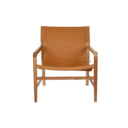 Stuhl DKD Home Decor Teakholz Camel Polyurethan Hellbraun (66 x 73 x 77 cm)