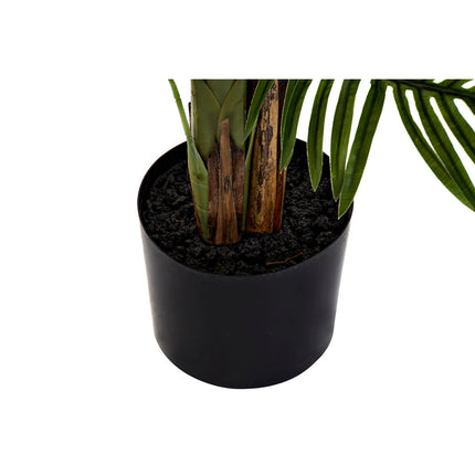 Dekorationspflanze DKD Home Decor 89 x 89 x 135 cm Zement Polyäthylen grün Polypropylen Tropical Palme