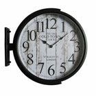 Wanduhr DKD Home Decor Kristall Schwarz Gold Eisen (45 x 6 x 45 cm)