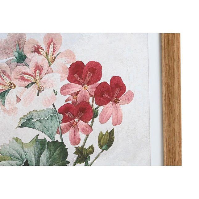 Bild DKD Home Decor 40 x 2 x 50 cm Shabby Chic Botanische Pflanzen (9 Stück)