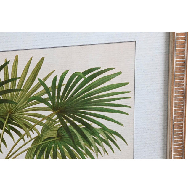 Bild DKD Home Decor 65 x 2 x 50 cm Palmen Tropical (4 Stücke)