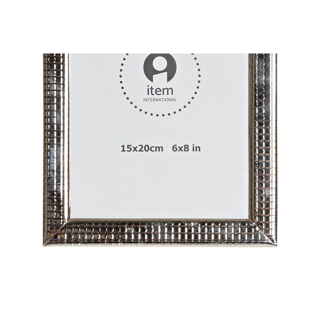 Fotorahmen DKD Home Decor 17 x 2 x 22 cm Silberfarben Metall Shabby Chic